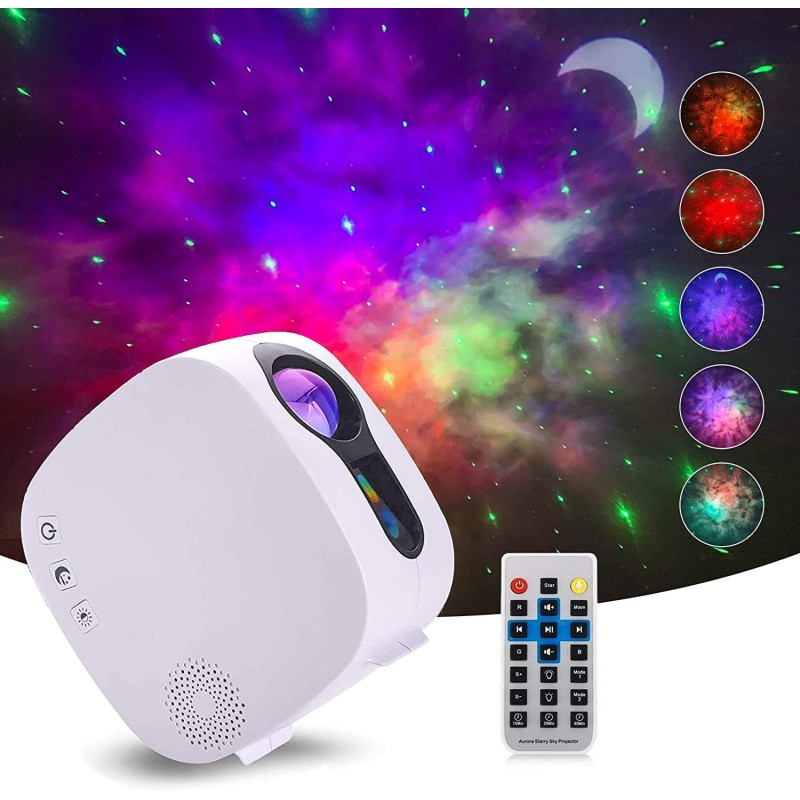 itayak Galaxy Projector,Night Light Star Projector with Bluetooth Speaker, Remot Control LED Nebula Projector Gift for Kids Room Bedroom Decor, Accompany,Night Light Ambiance